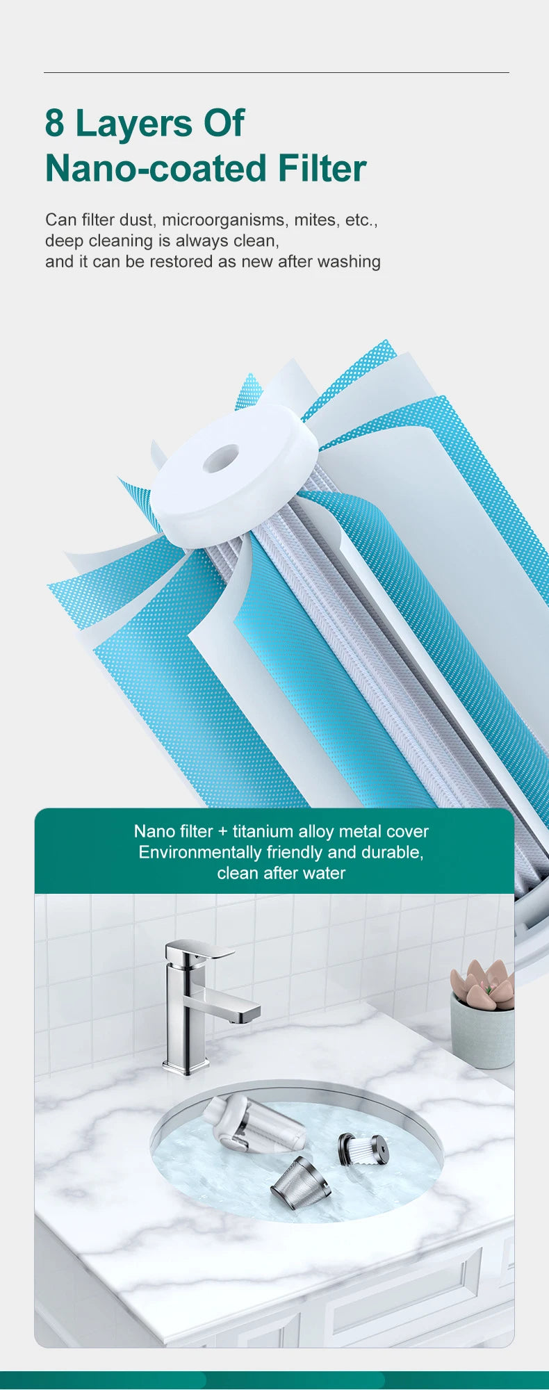 15000Pa Handheld Vacuum Cleaner – Wireless HEPA Filter