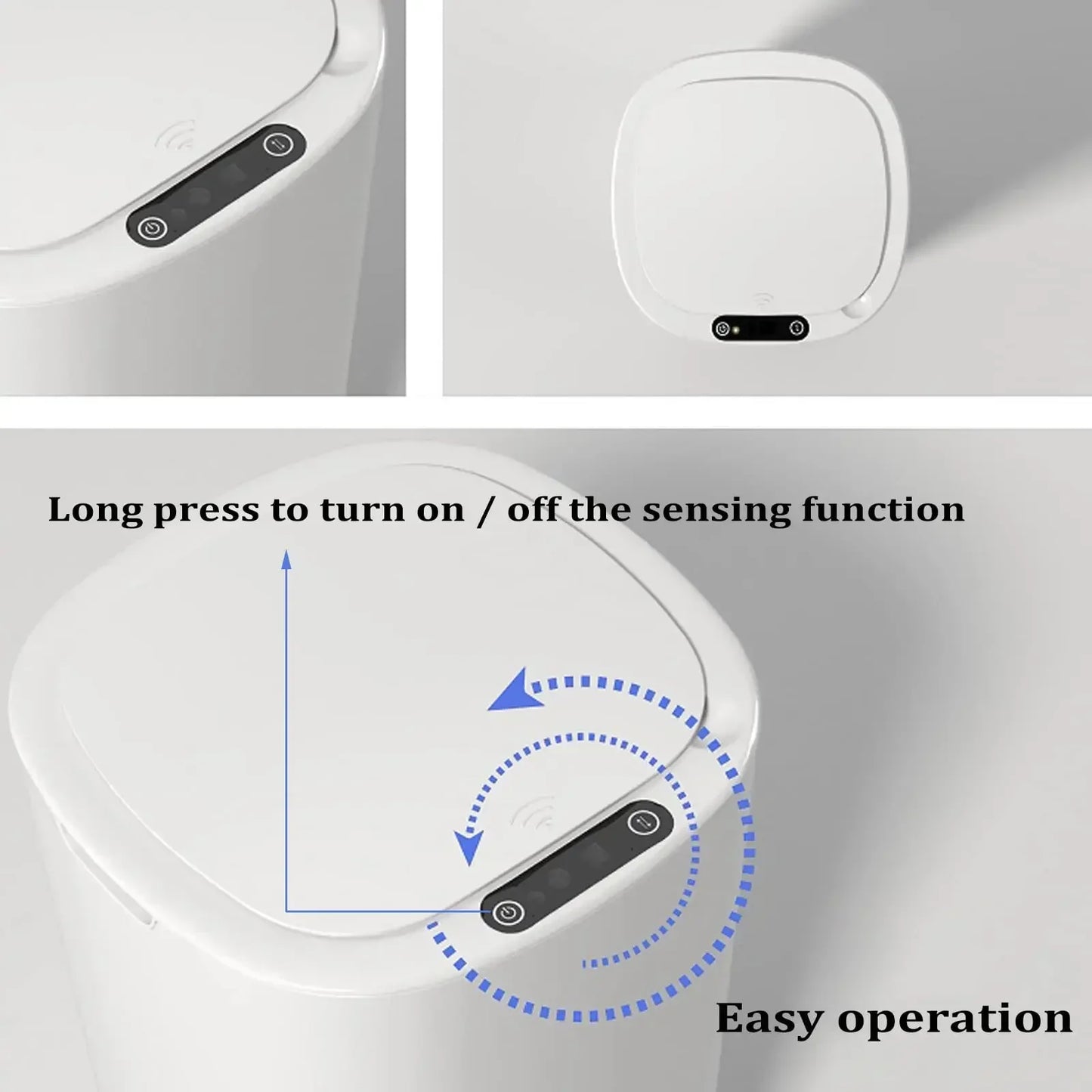 Smart Sensing 12L Automatic Trash Can – Electric Kitchen Bin
