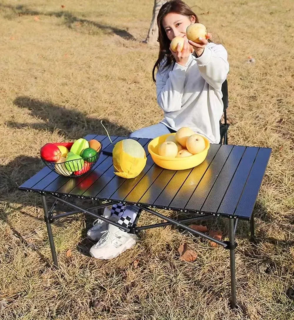 Portable Folding Camping Table for Outdoor BBQ & Picnic
