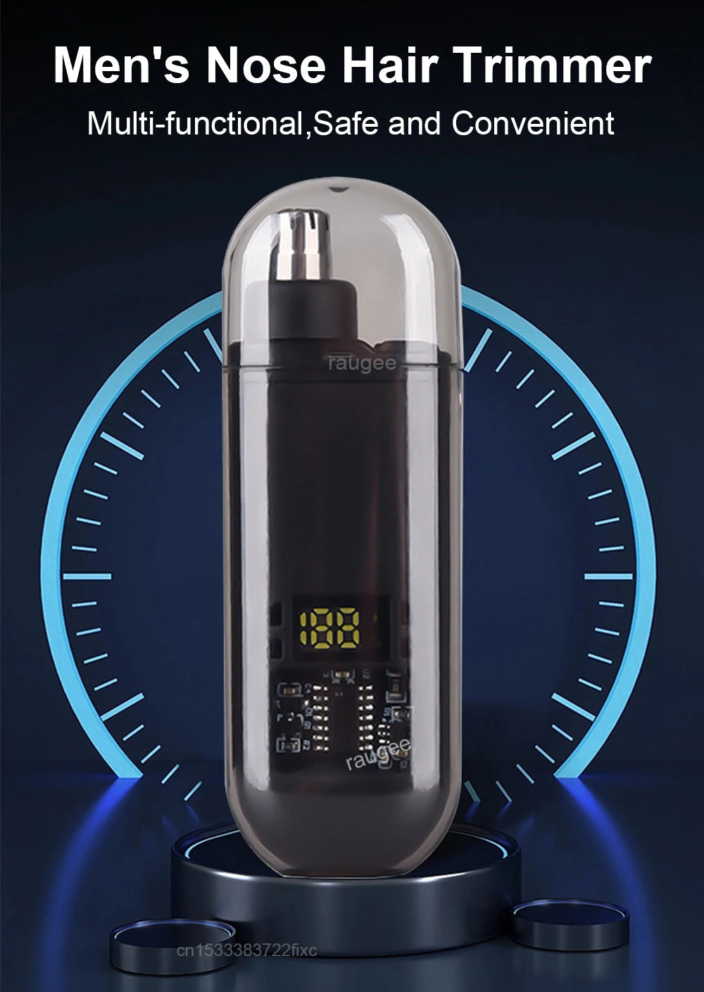 Portable Nose & Ear Hair Trimmer – Rechargeable Groomer