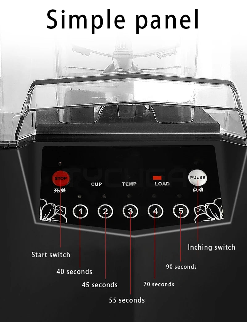 Commercial Ninja Blender 2000W – Ice Crusher & Juicer