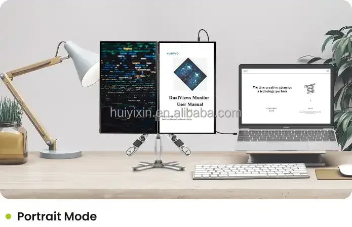 15.6" Tri-Screen Laptop Extender – Touch Dual Display