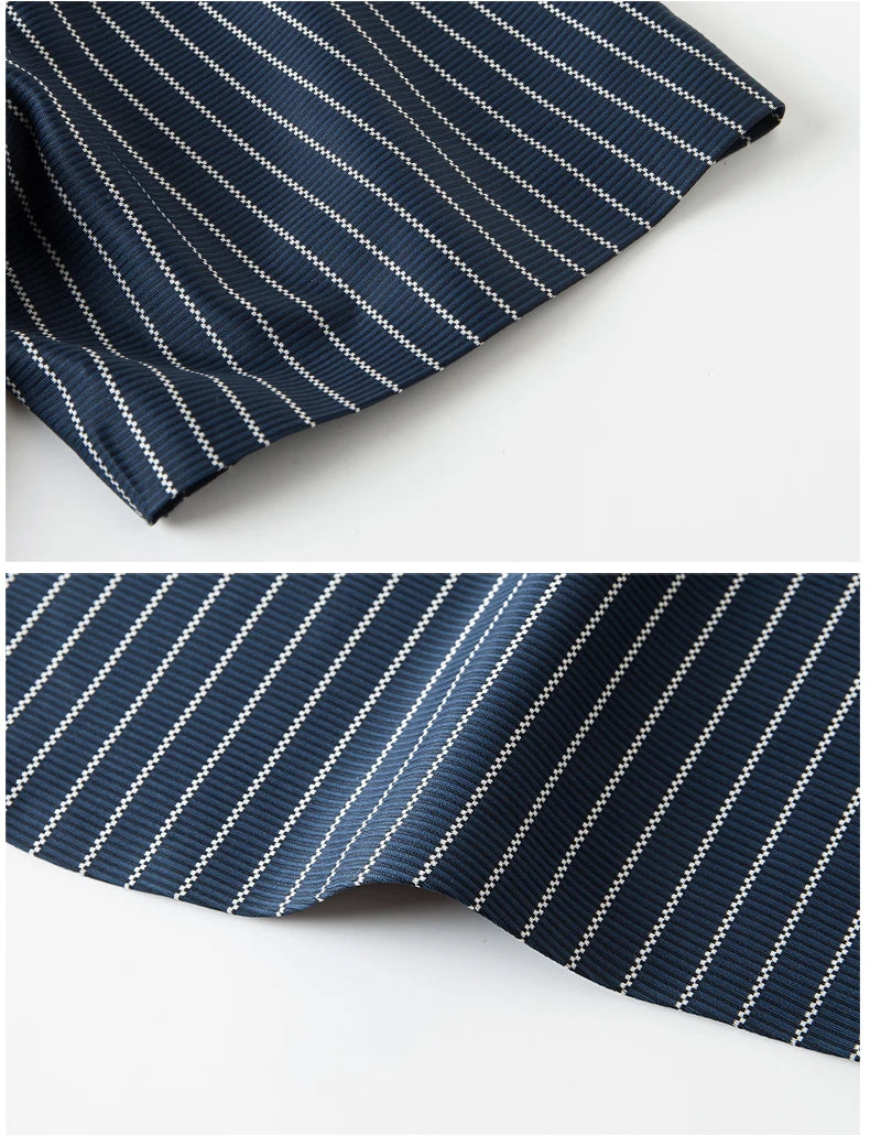 Men’s Striped Short Sleeve Shirt – Business Casual Summer