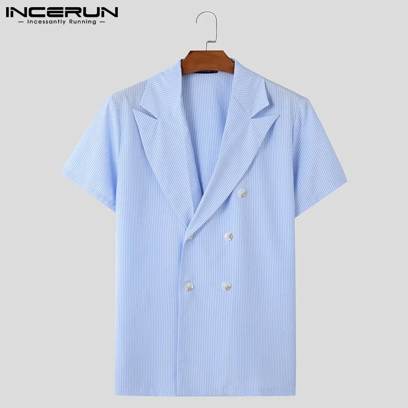 Men’s Striped Two-Piece Set