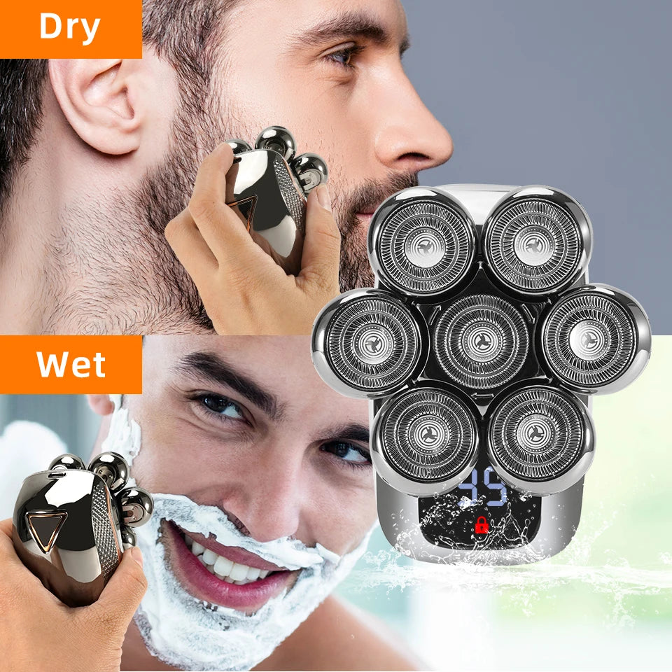 7D Electric Head Shaver for Bald Men