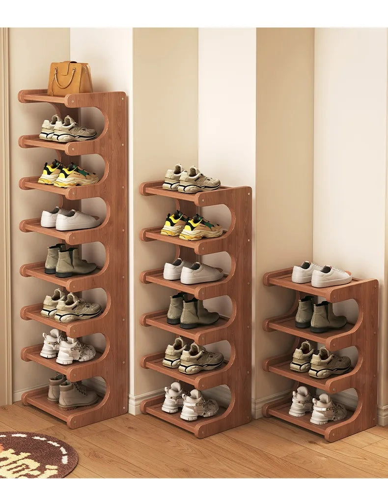 Shoe rack, home dormitory corner, small narrow style, multi-layer storage rack, entrance door, rental shoe cabinet