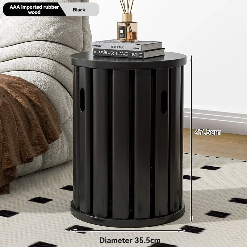 Stackable stool, modern dining table stool, natural wood, new Chinese style solid wood round stool