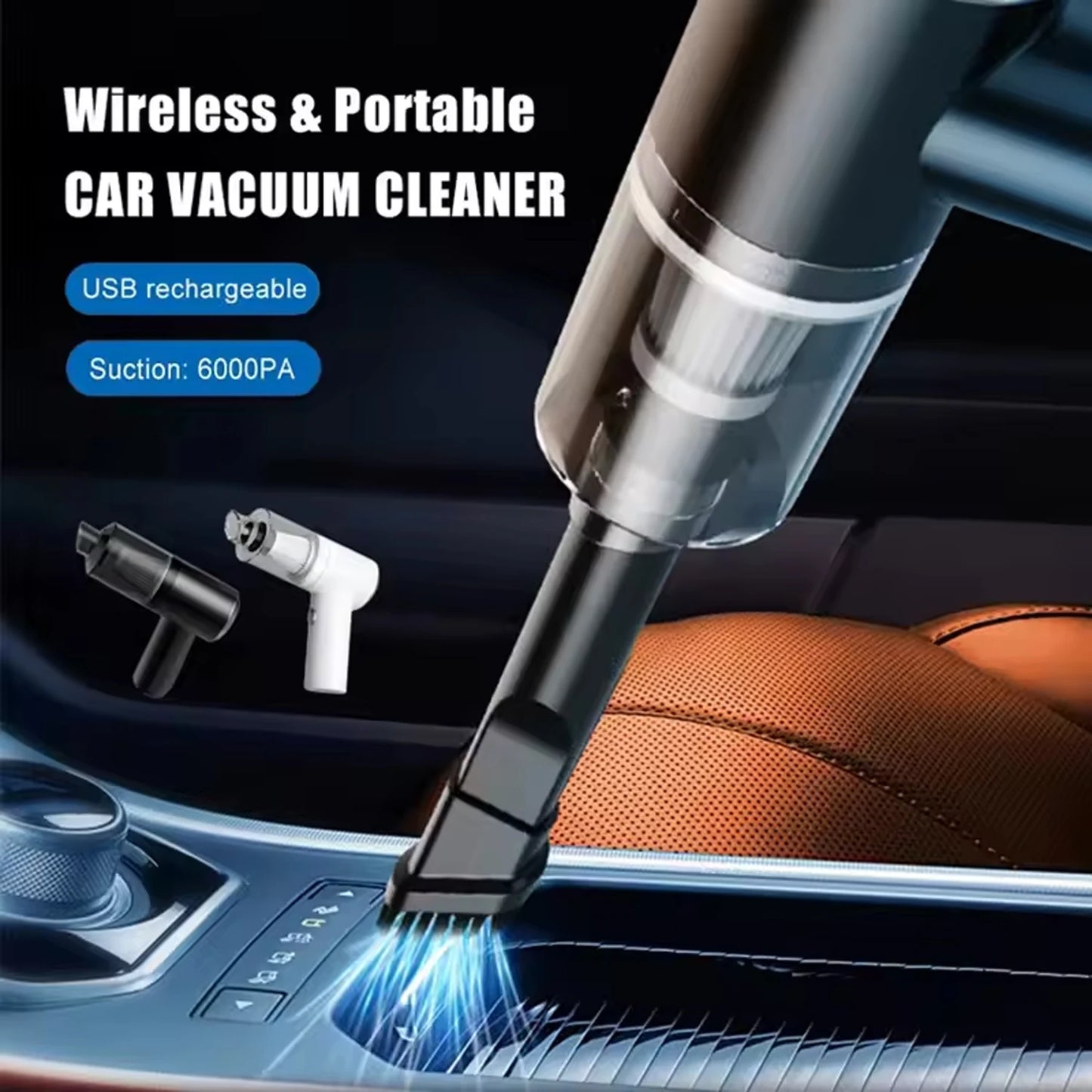Portable Handheld Car Vacuum Cleaner – Multi-Purpose Use