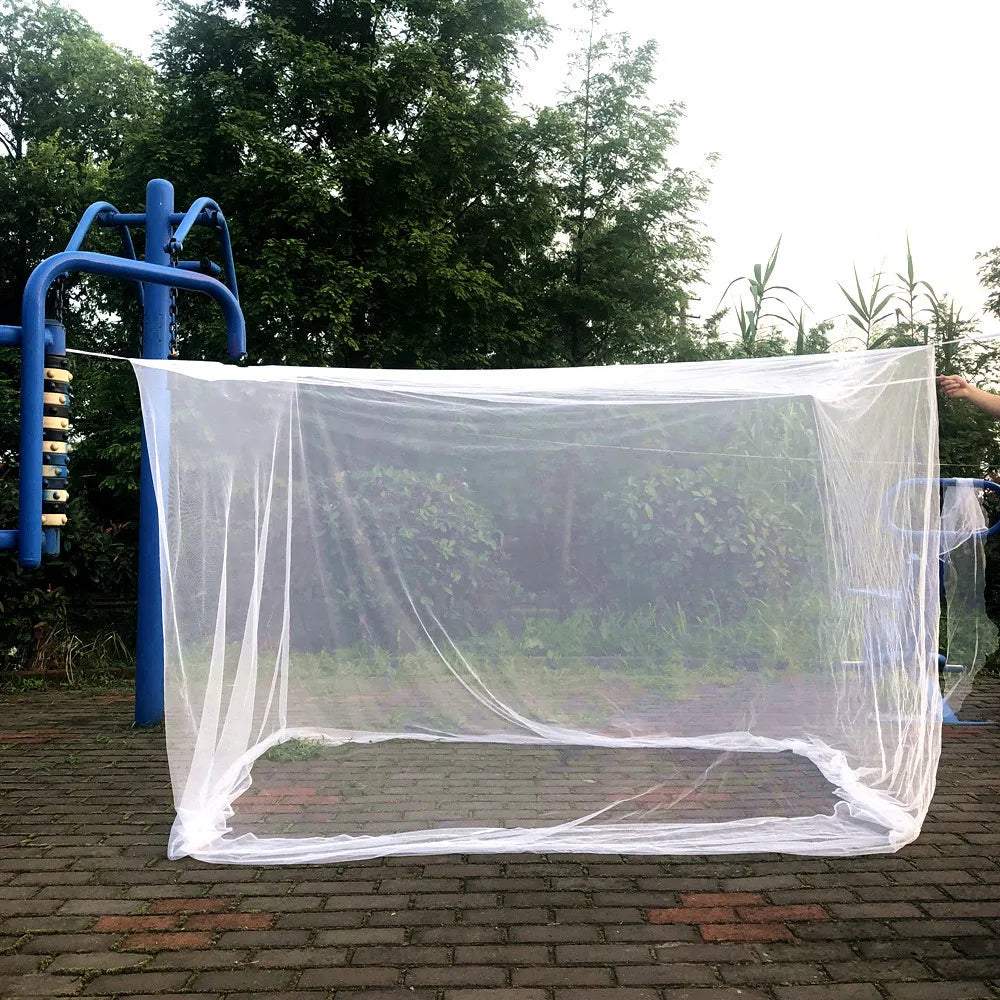 Camping Mosquito Net Travel Insect Tent 4-Corner Hanging Bed Canopy