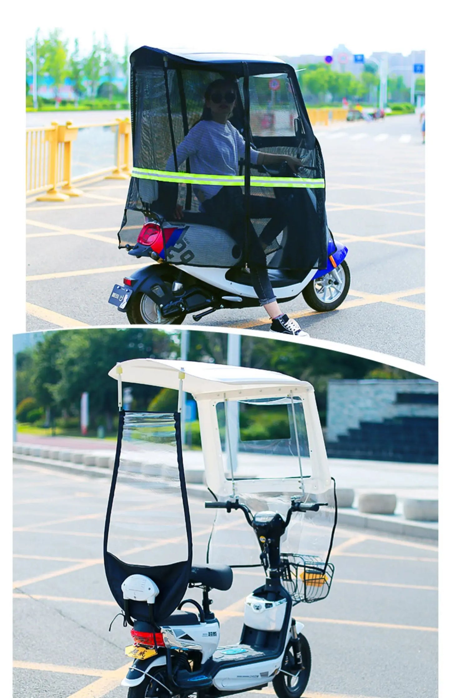 Electric Car & Motorcycle Canopy – Weatherproof Sun Shade