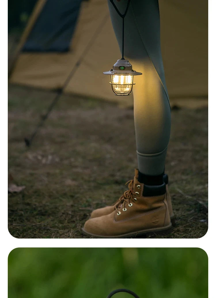 Modern Outdoor Camping Lamp – Dimmable Rechargeable Lantern