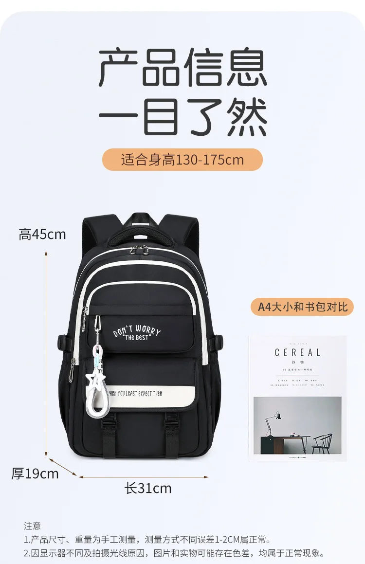 Girls School Backpack – Waterproof Laptop & Travel Bag