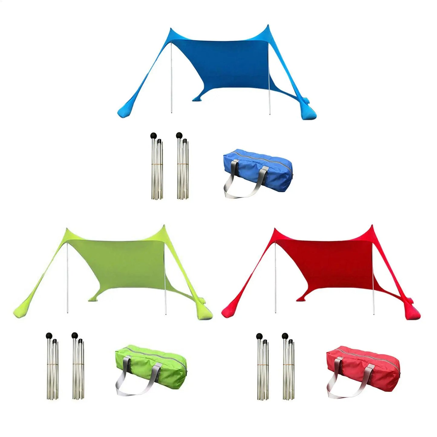 Camping Beach Canopy Tent 1-3 Person UV Sunshade Shelter