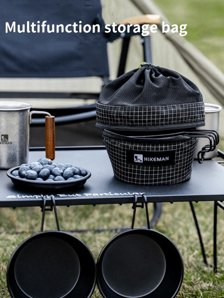 Camping Bowl Storage Bag Portable Tableware Organizer