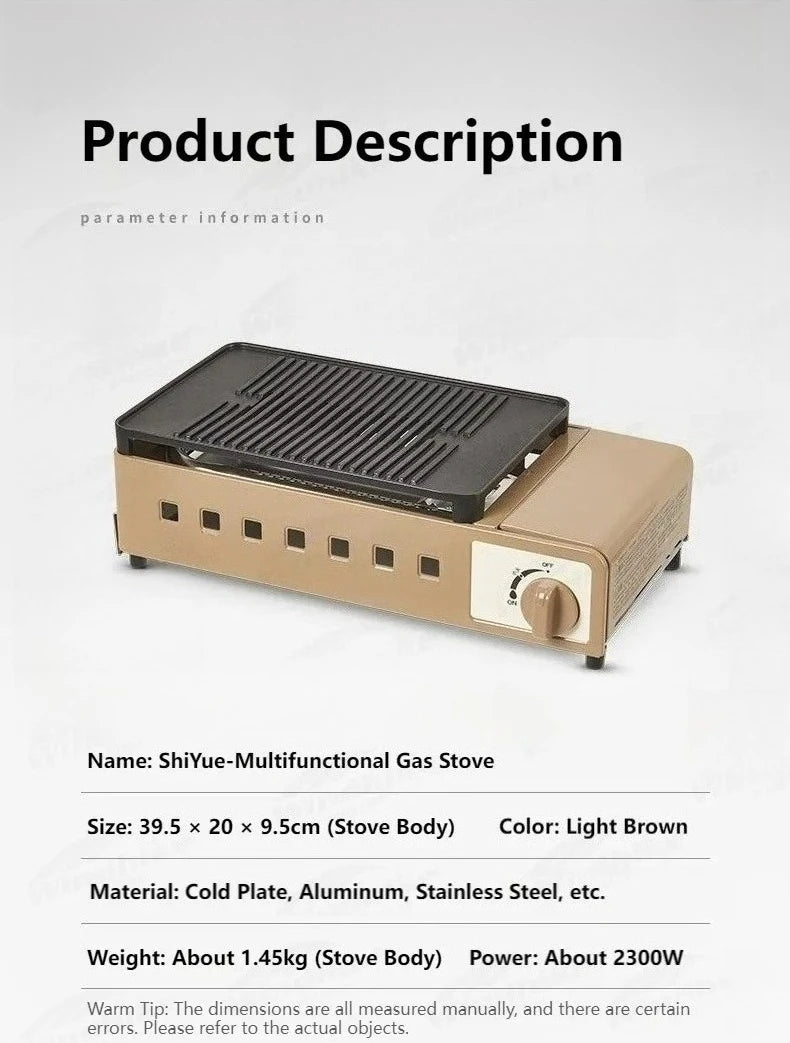 2300W Multifunctional Gas Stove for Outdoor Camping & Hiking