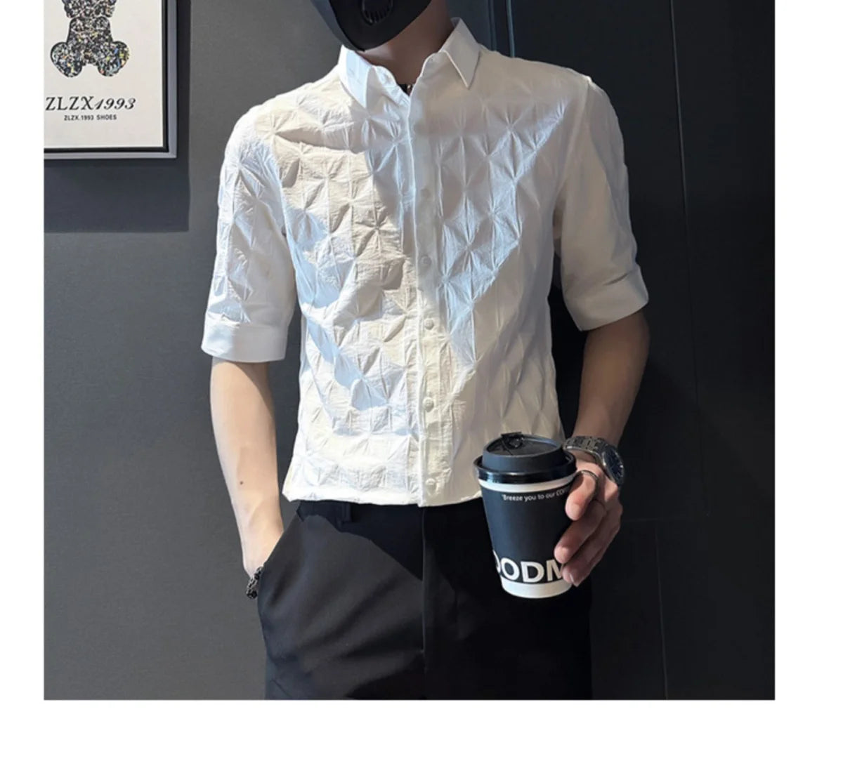 Men’s Business Casual Short Sleeve Shirt