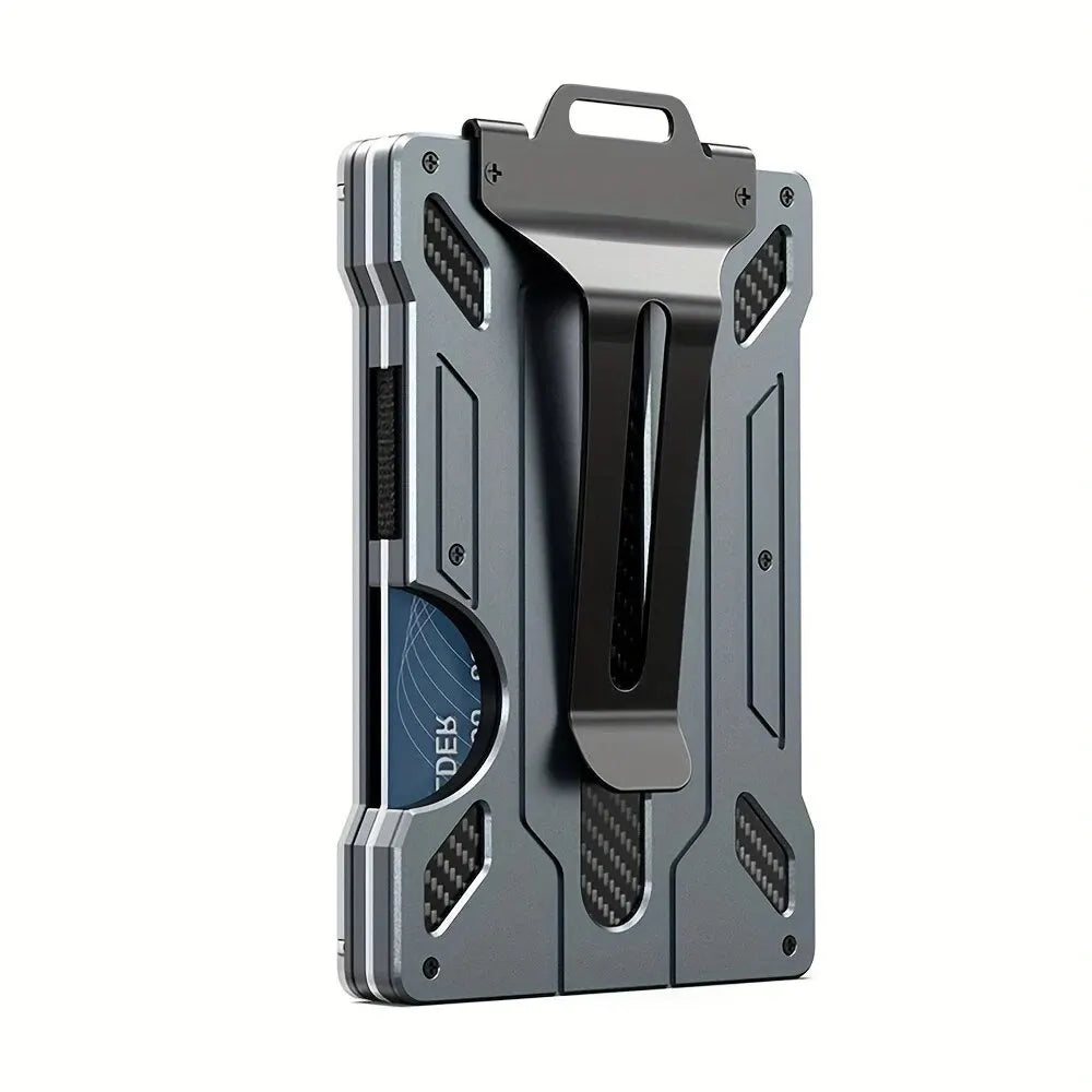 Anti-Theft Aluminum Alloy Work Card & ID Holder
