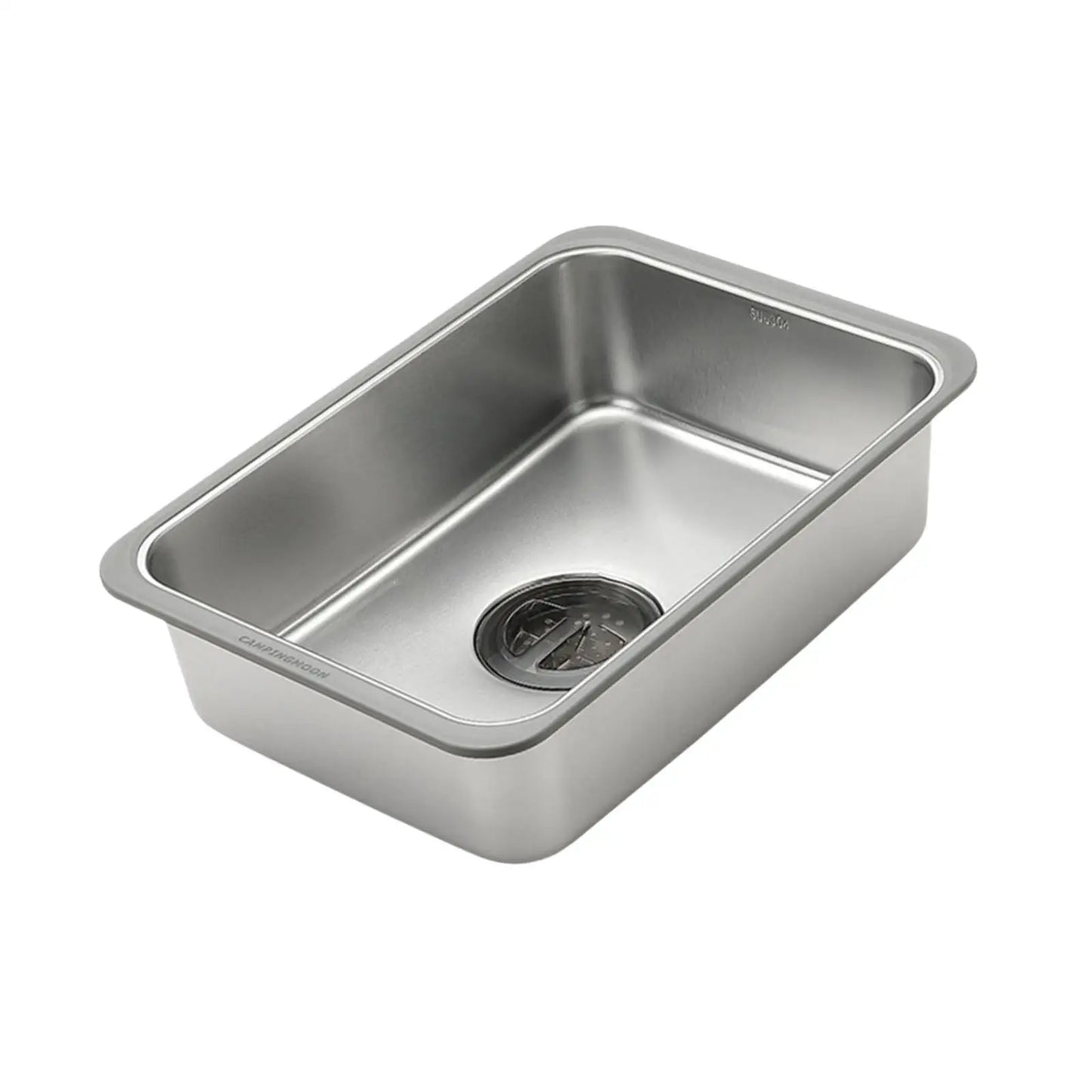 Stainless Steel Camping Sink Camping Table Sink Basin for Picnic Camping RV