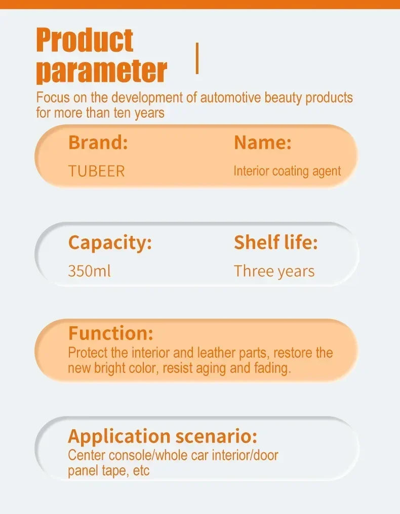 Car Interior Coating Spray Multipurpose Dust Remover