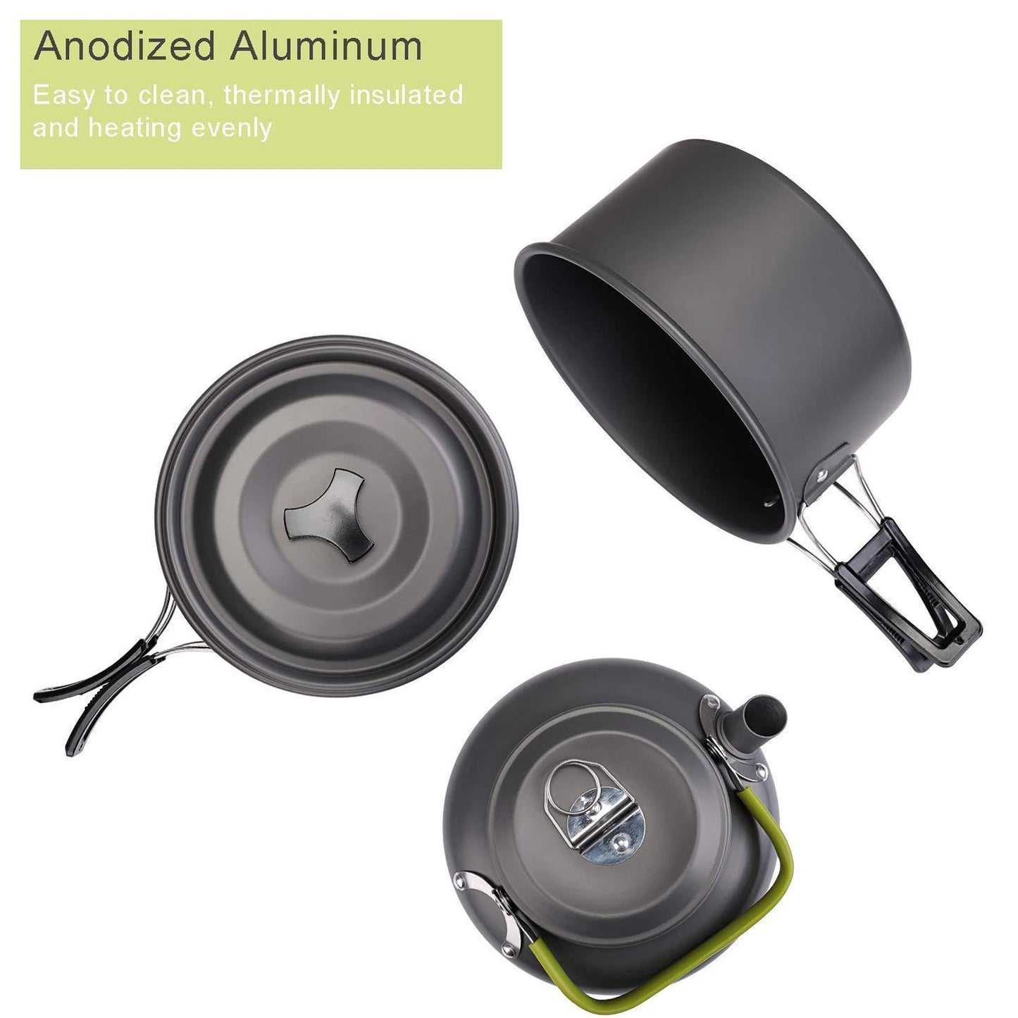 Camping Cookware Set Outdoor Cooking Kit for 2