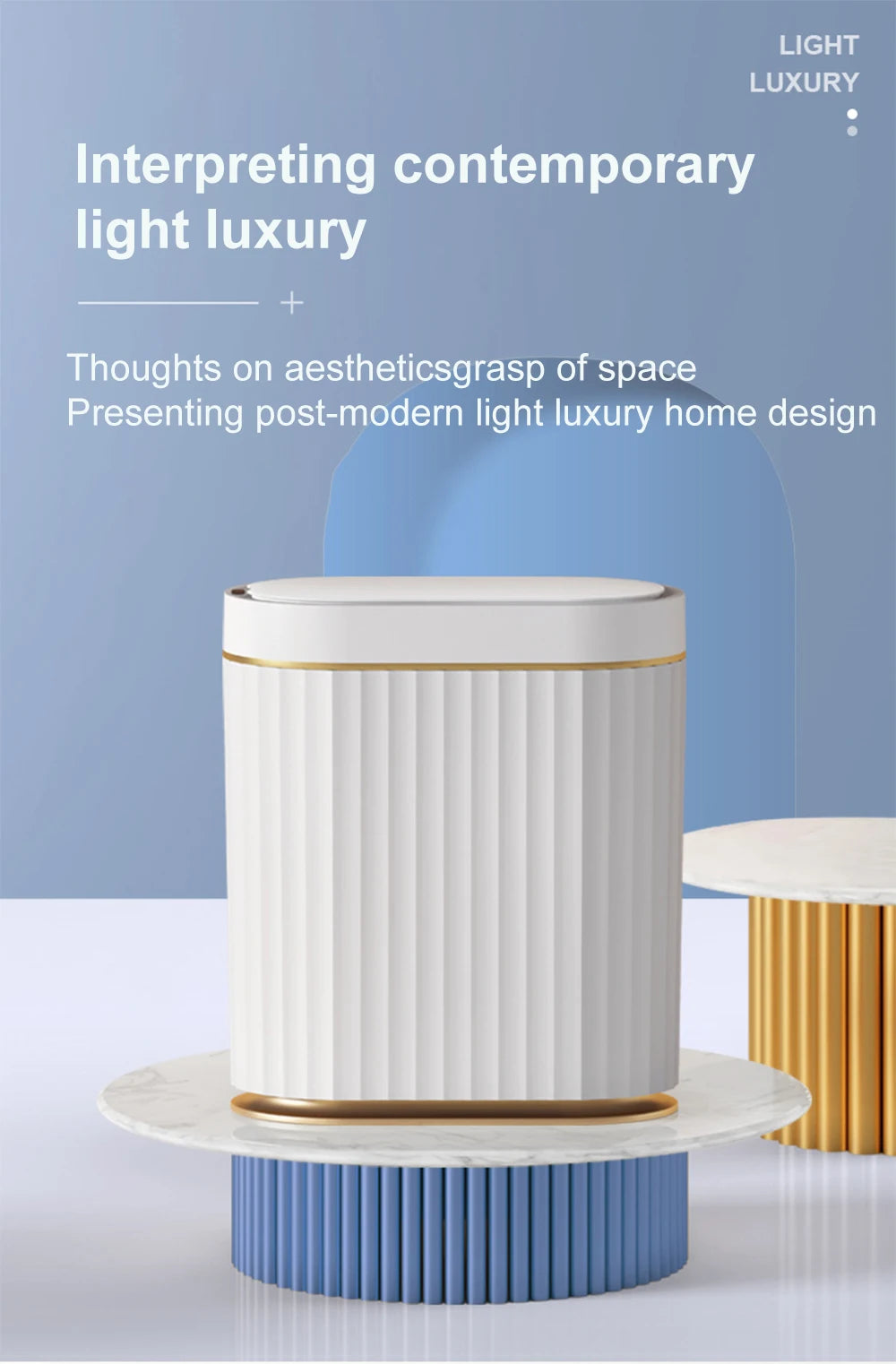 Smart Home Automatic Sensor Trash Can For Kitchen Bathroom Toilet Smart Trash Can Living Room Dustbin Wastebasket Waterproof Bin