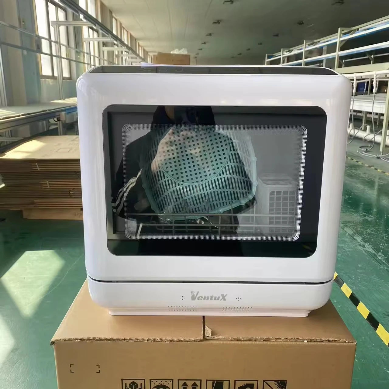 Wholesale New Commercial Smart Countertop Kitchen Dishwasher Nice Quality Moveable Machine With Water Tank High Quality Stock