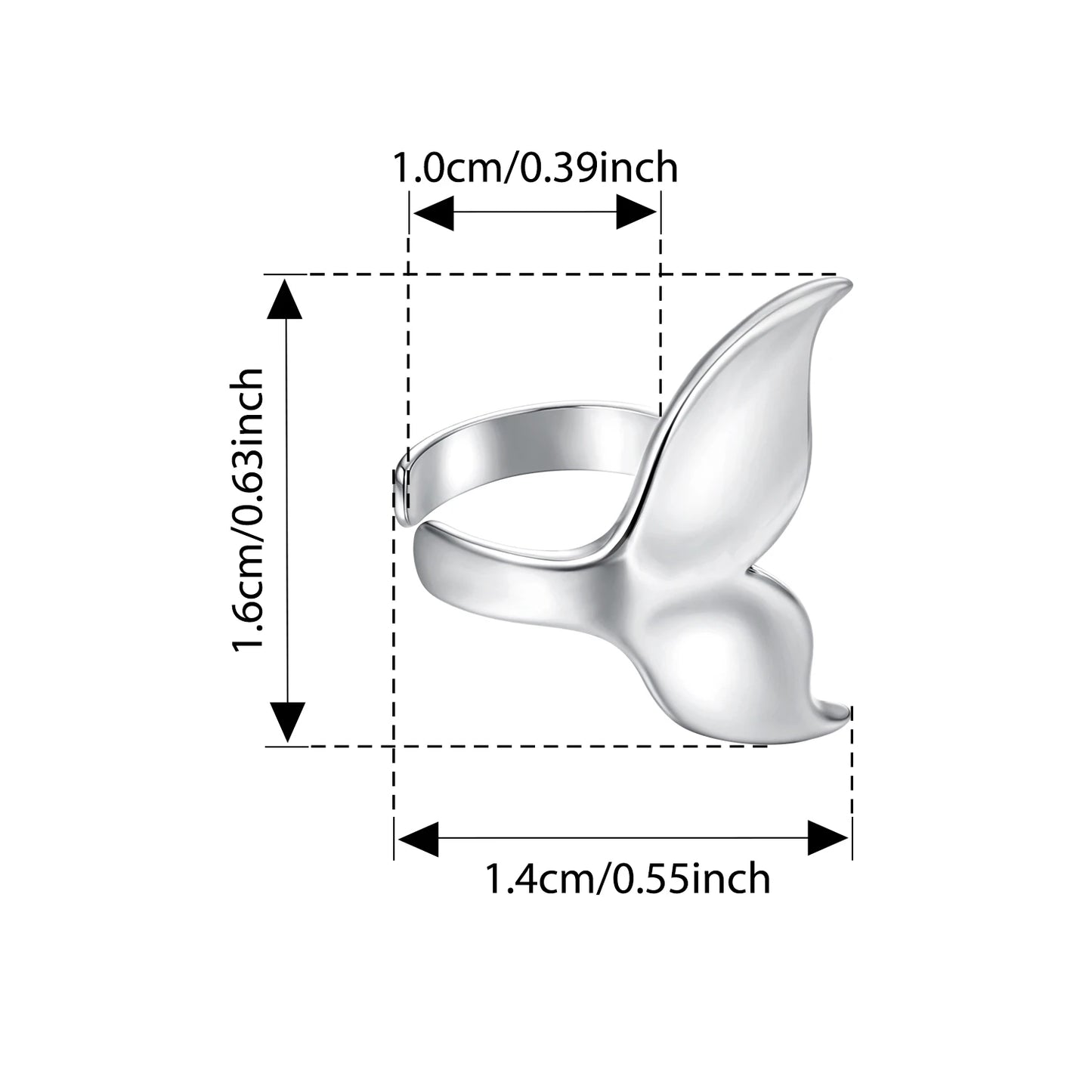 Bamoer 925 Silver Mermaid & Starfish Ocean Hoop Earrings