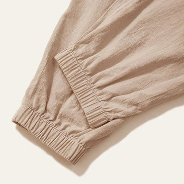 Men’s Harem Pants – Cotton Linen Loose Fit Joggers, Breathable Streetwear Trousers