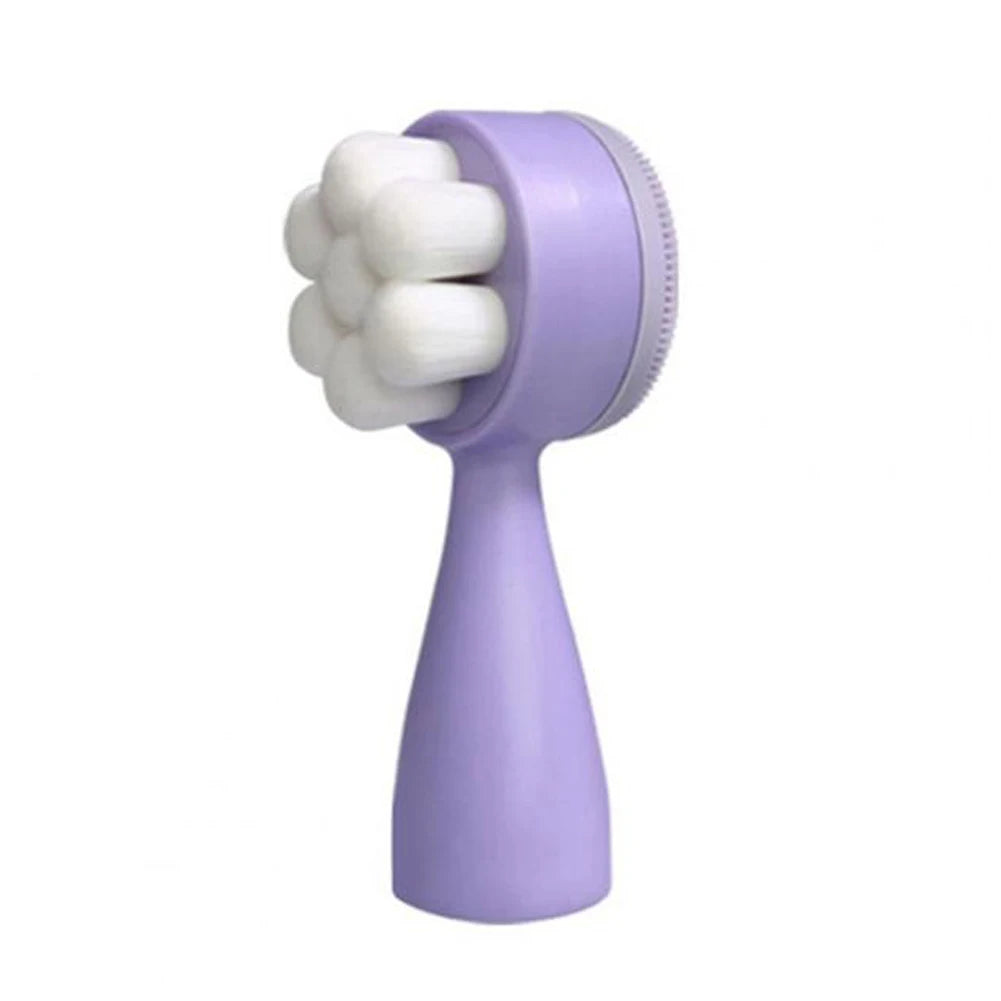 Double-Sided Silicone Facial Cleansing Brush