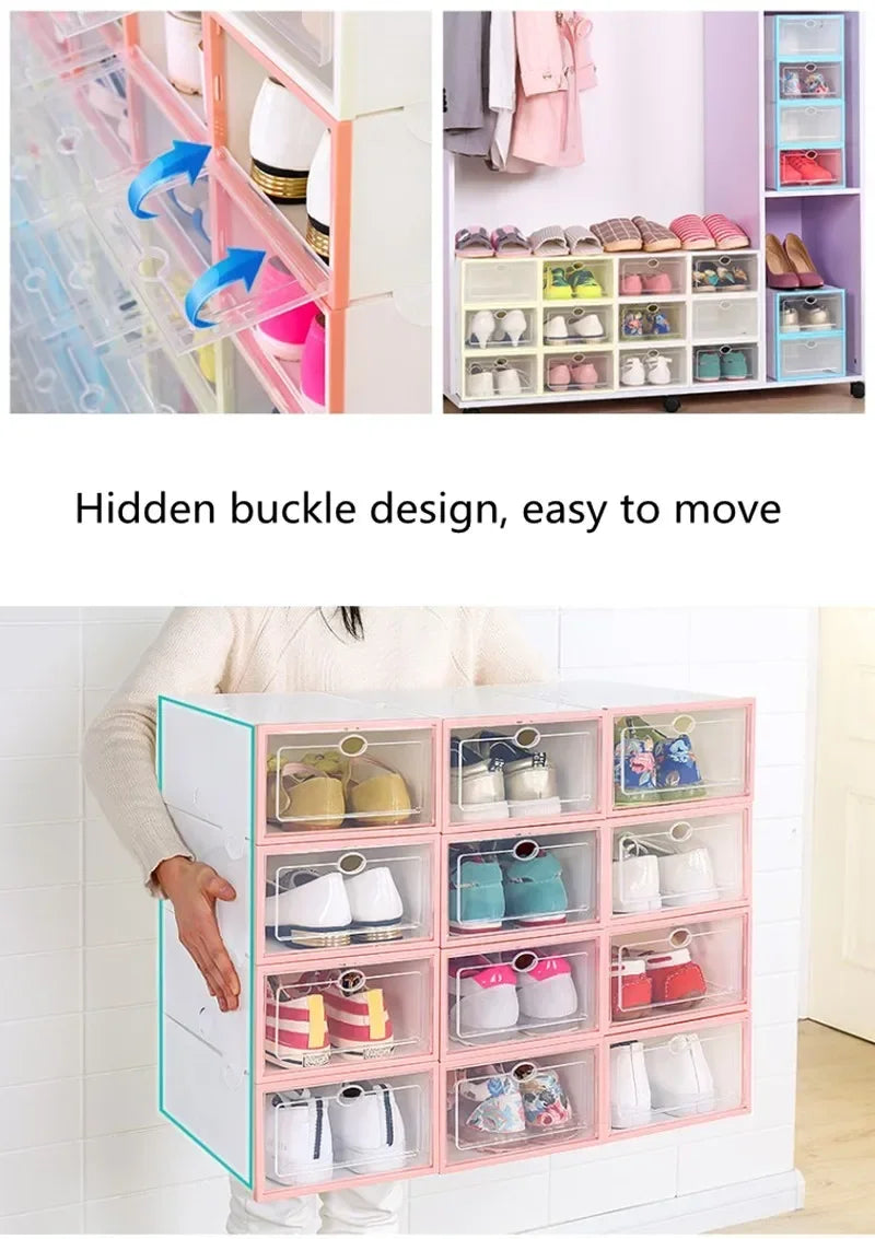 Transparent Drawer Shoe Storage Box – Ladies & Kids