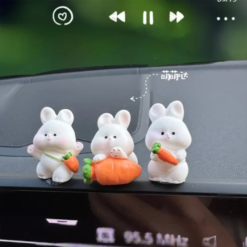 Cute Bunny Car Interior Accessory Console Decoration