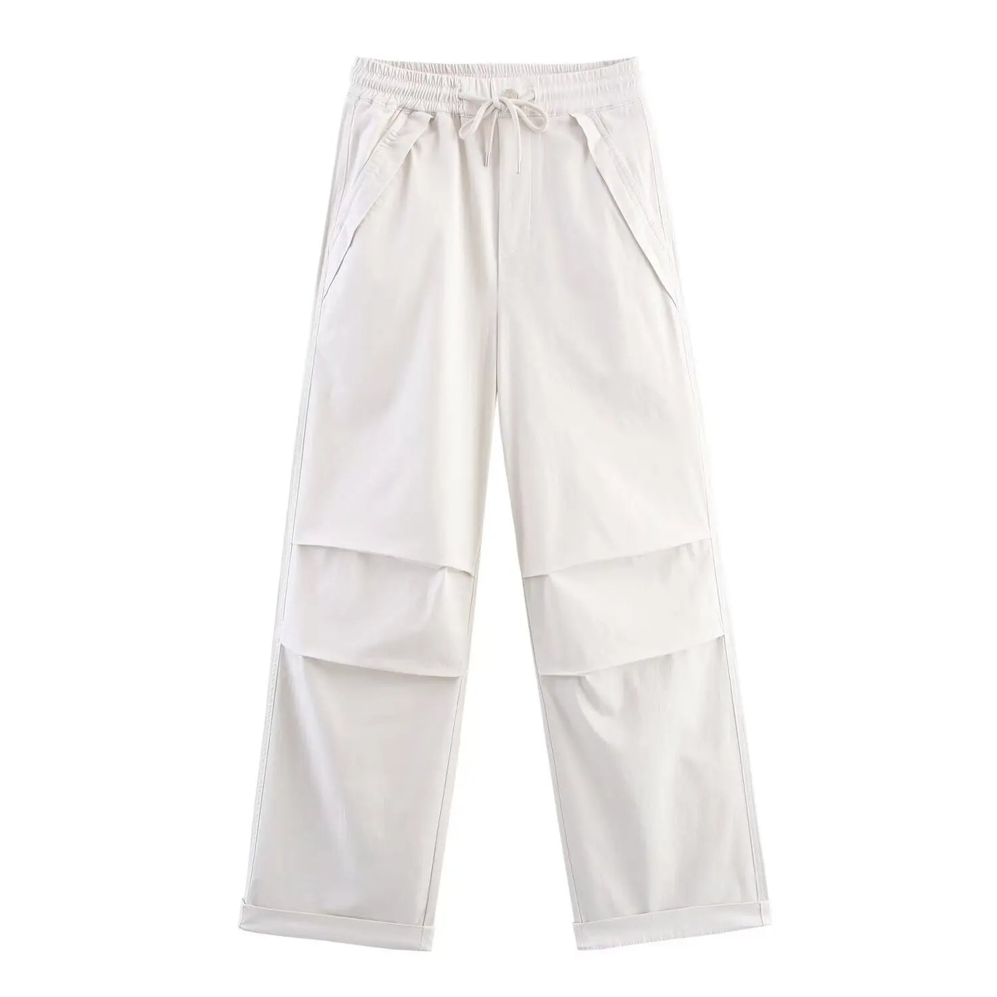 Women’s Straight-Leg Cargo Pants – Casual Outdoor Workwear