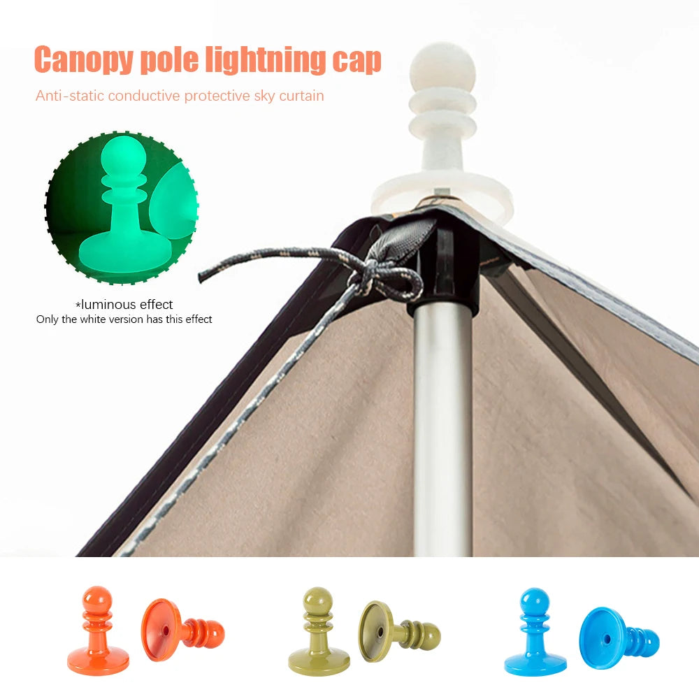 Tarp Poles Tent Poles Canopy Poles Camping Canopy Pole Cap Tent Tarp Grabbers For Camping Hiking Backpacker
