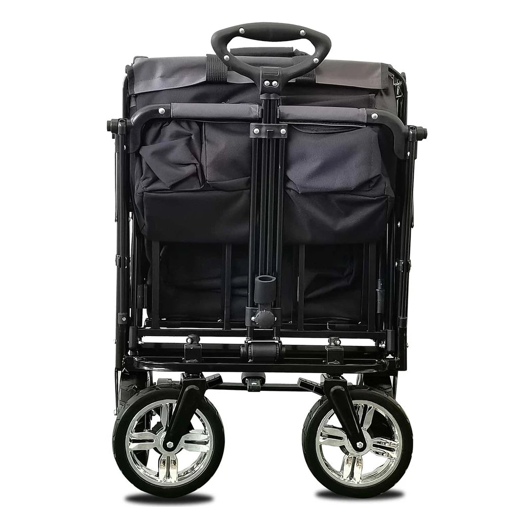 Outdoor Camping Vehicle with Shed, Multifunctional, Installation Free, Foldable Pole Camping Vehicle, Portable Shopping Cart