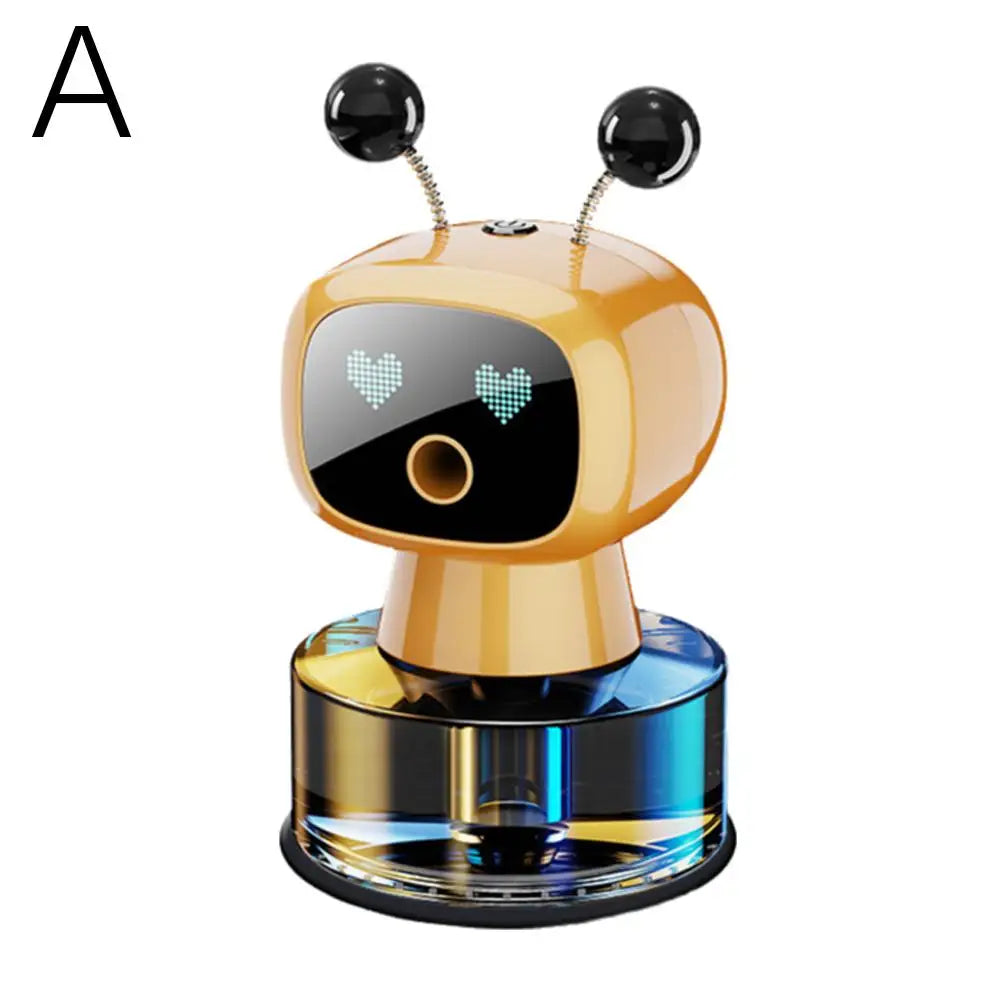 Smart Rechargeable Car Air Freshener,Automatic Aromatherapy Diffuser With Robotic Design,Auto-Spray&Ignition Sensing,Car Decor