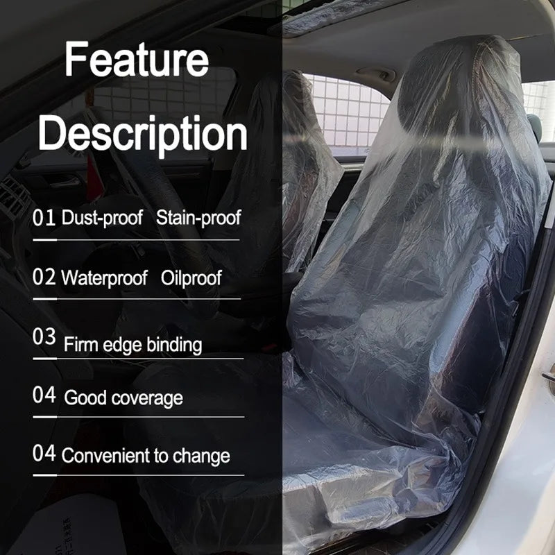Disposable Waterproof Car Seat Covers – 50/100pcs