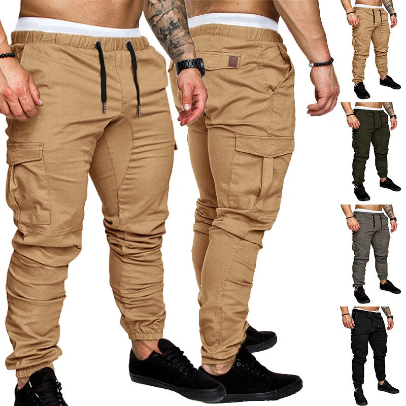 Men’s Tactical Multi-Pocket Cargo Pants Autumn