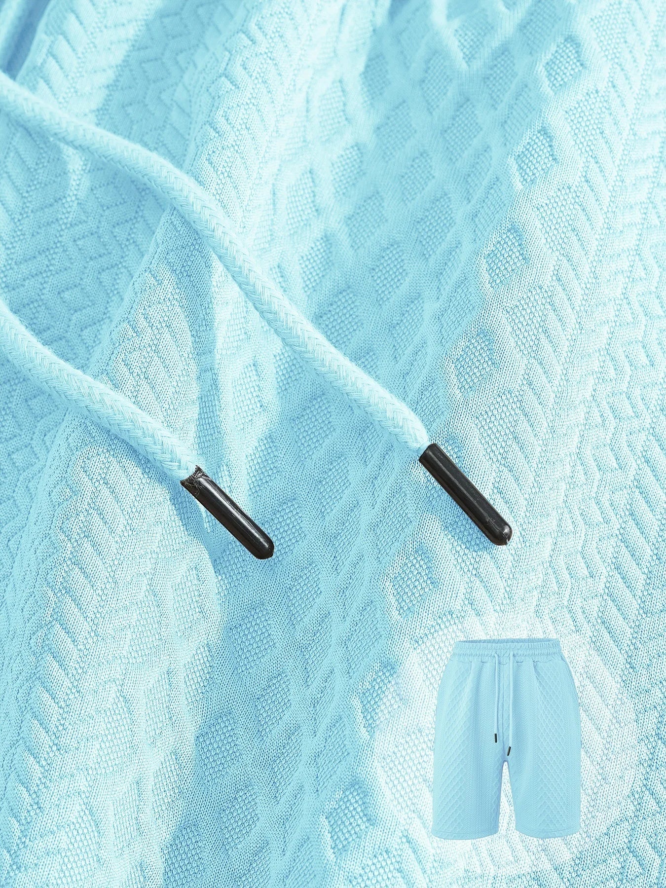 Men’s Summer Jacquard Polo Shirt – Casual Short Sleeve