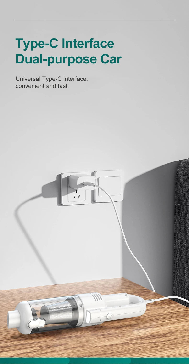 15000Pa Handheld Vacuum Cleaner – Wireless HEPA Filter