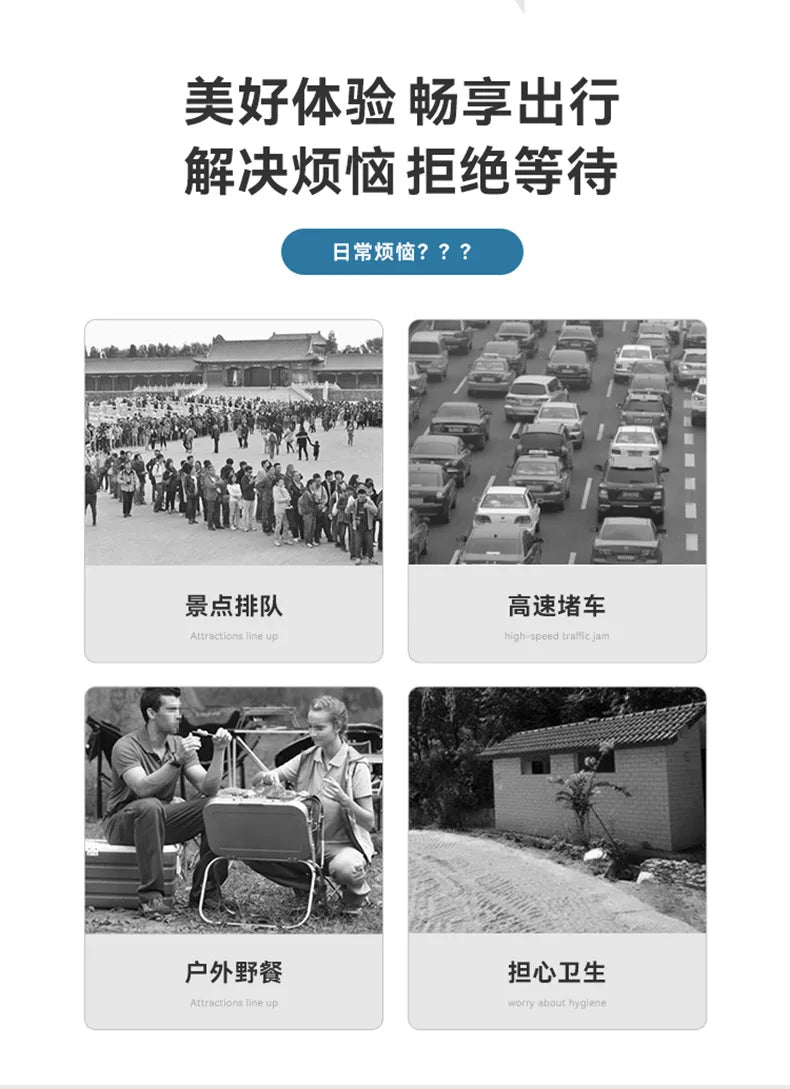 Portable Potty for Camping Folding Travel Toilet Camping Toilet Portable Toilet for Adults Car Toilet Camp Toilet Outdoor