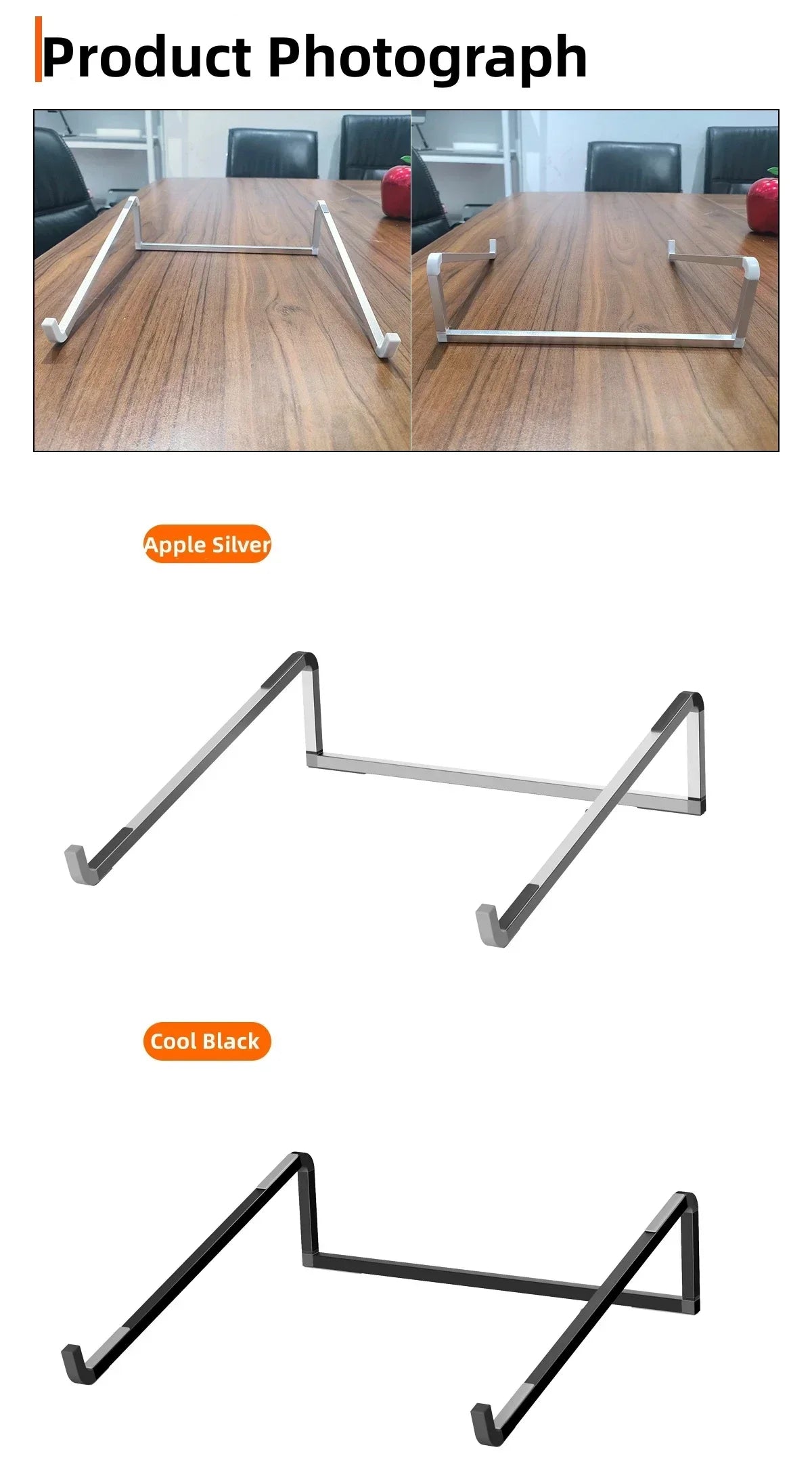 Portable Laptop Stand Aluminum Alloy Support Computer Bracket Ultra light Foldable Non-slip Notebook Holder for Macbook Air Pro