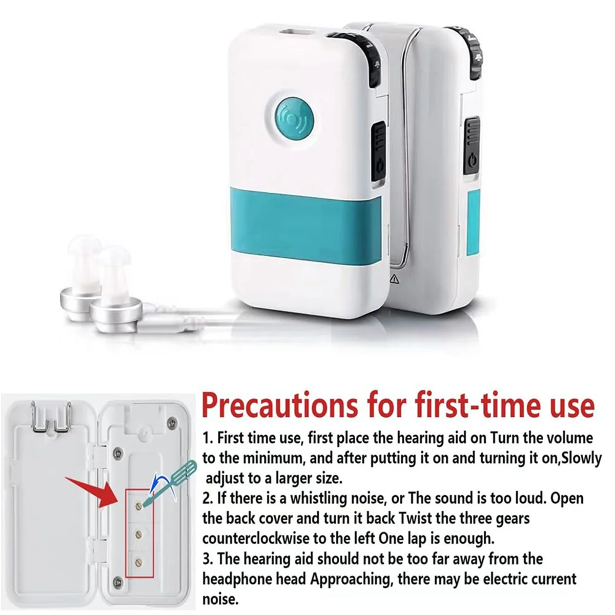 X11A Pocket Hearing Aids for Seniors Rechargeable Noise Cancelling Hearing Amplifier Pocket Talker Hearing Loss,Hearing Aids