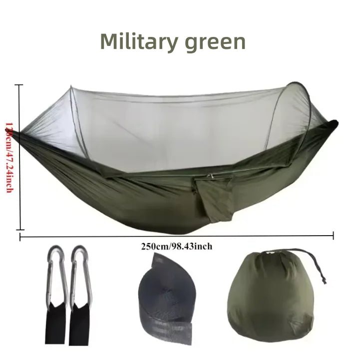Camping Hammock with Mosquito Net Outdoor Garden Leisure