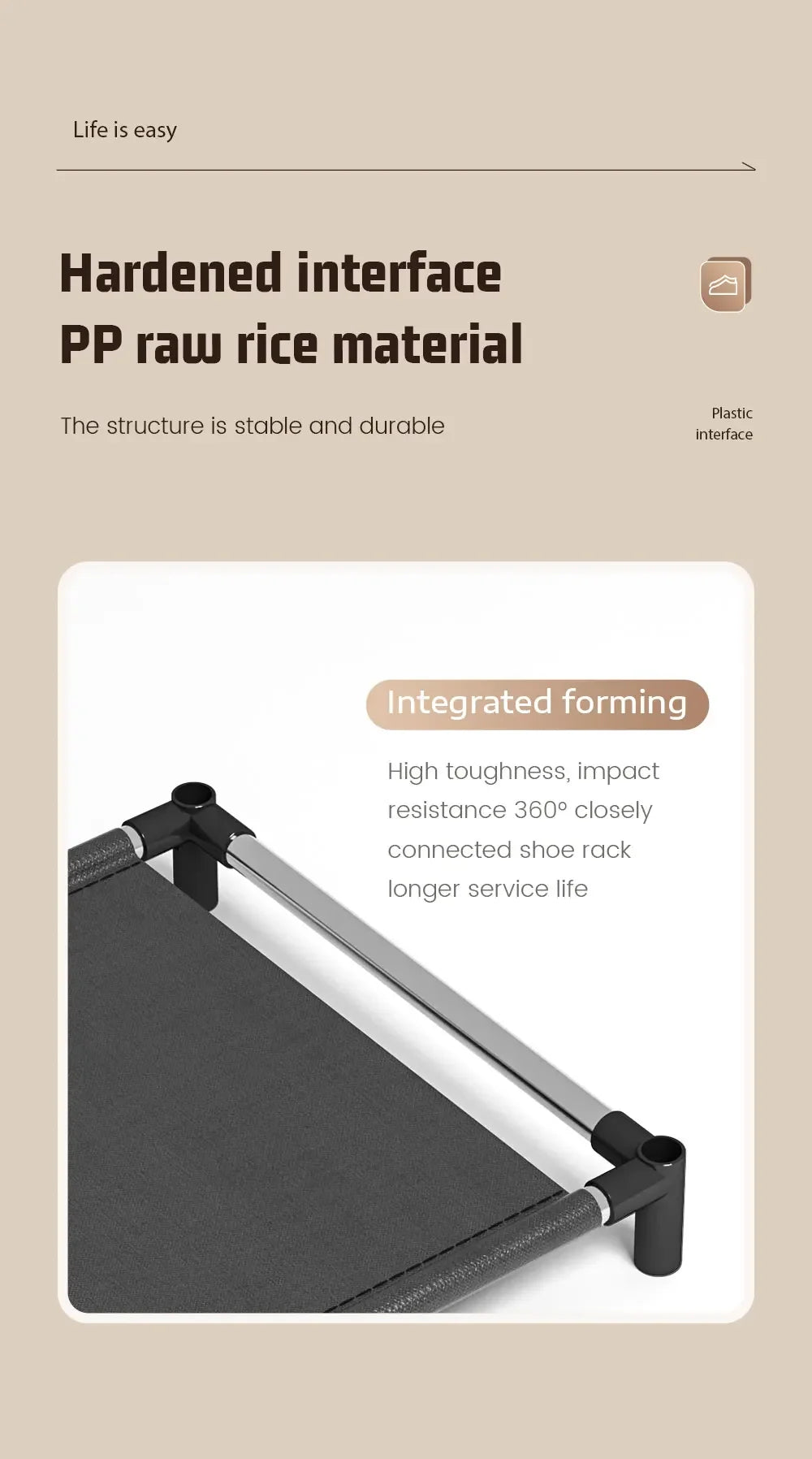 Metal Shoe Rack – Space Saving Black Shoe Storage Organizer