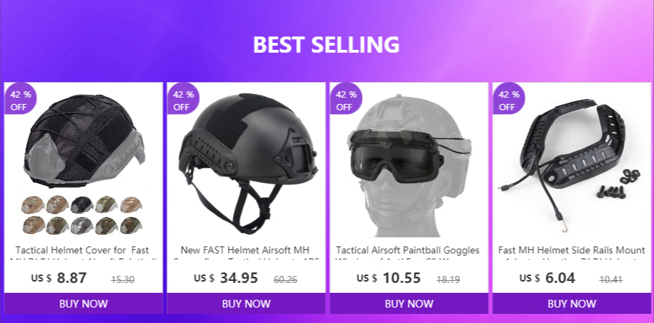 New Fast Tactical Airsoft Helmet – Camouflage ABS Protection