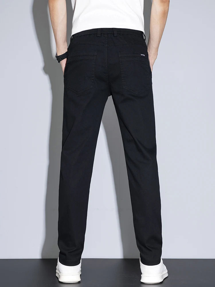 Men’s Cotton Stretch Business Pants – Slim Fit Trousers