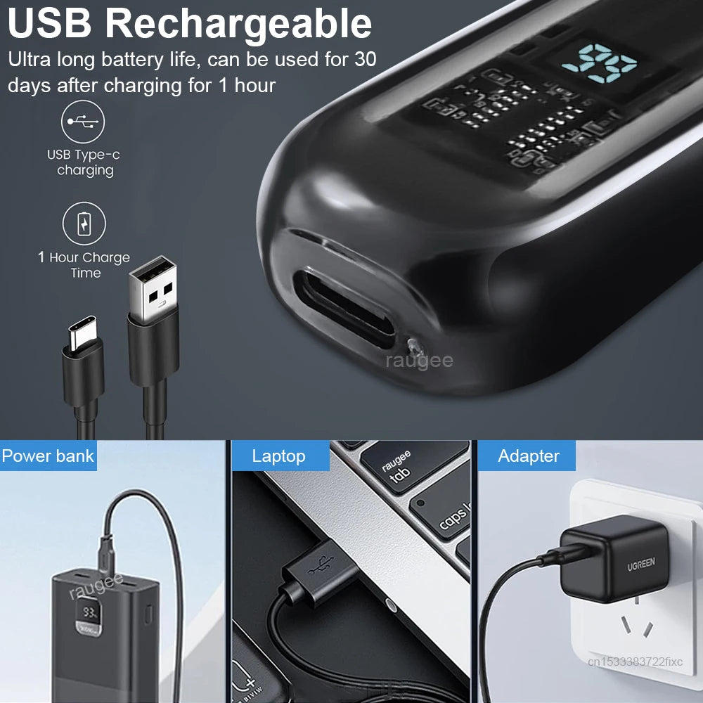 Portable Nose & Ear Hair Trimmer – Rechargeable Groomer