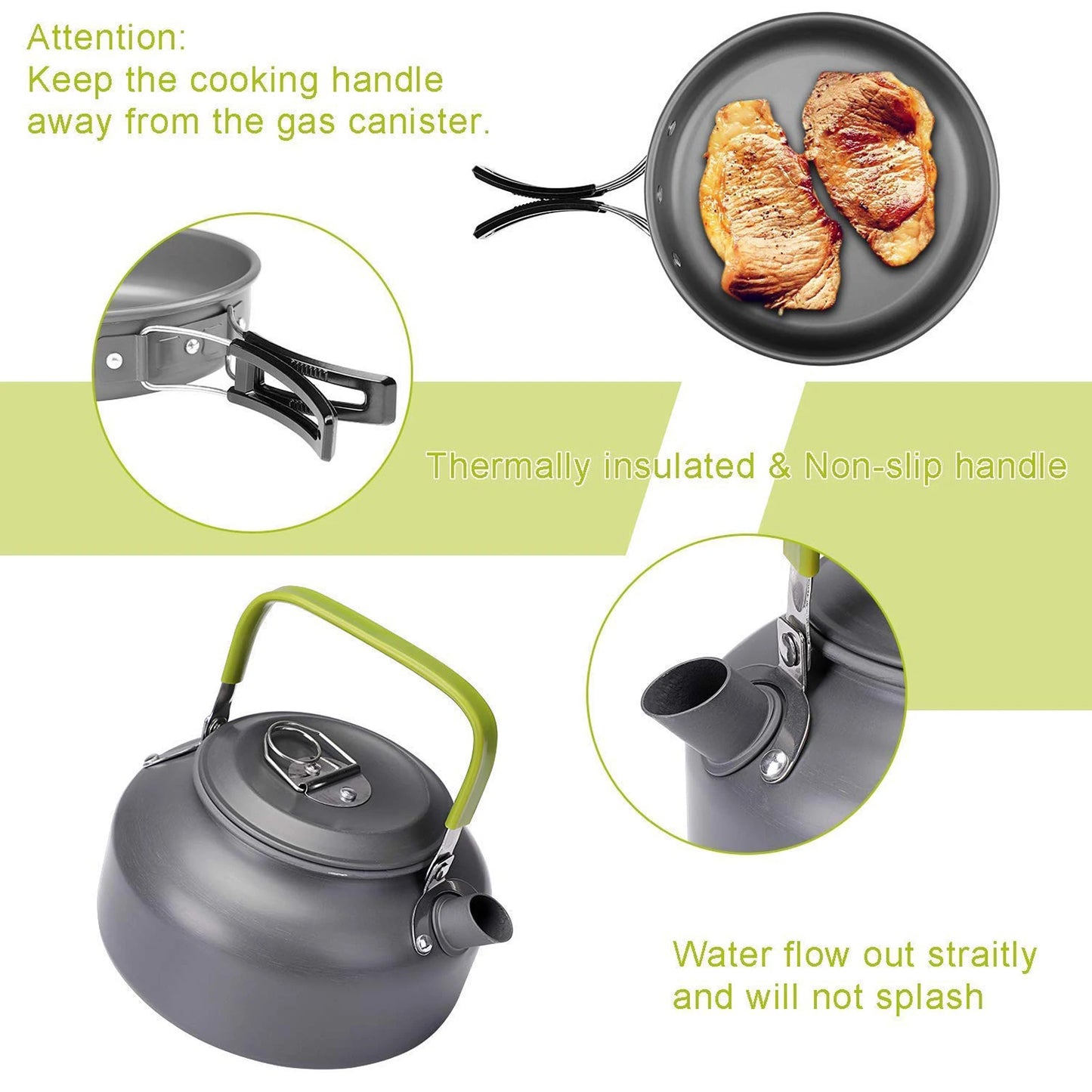 Camping Cookware Set Outdoor Cooking Kit for 2