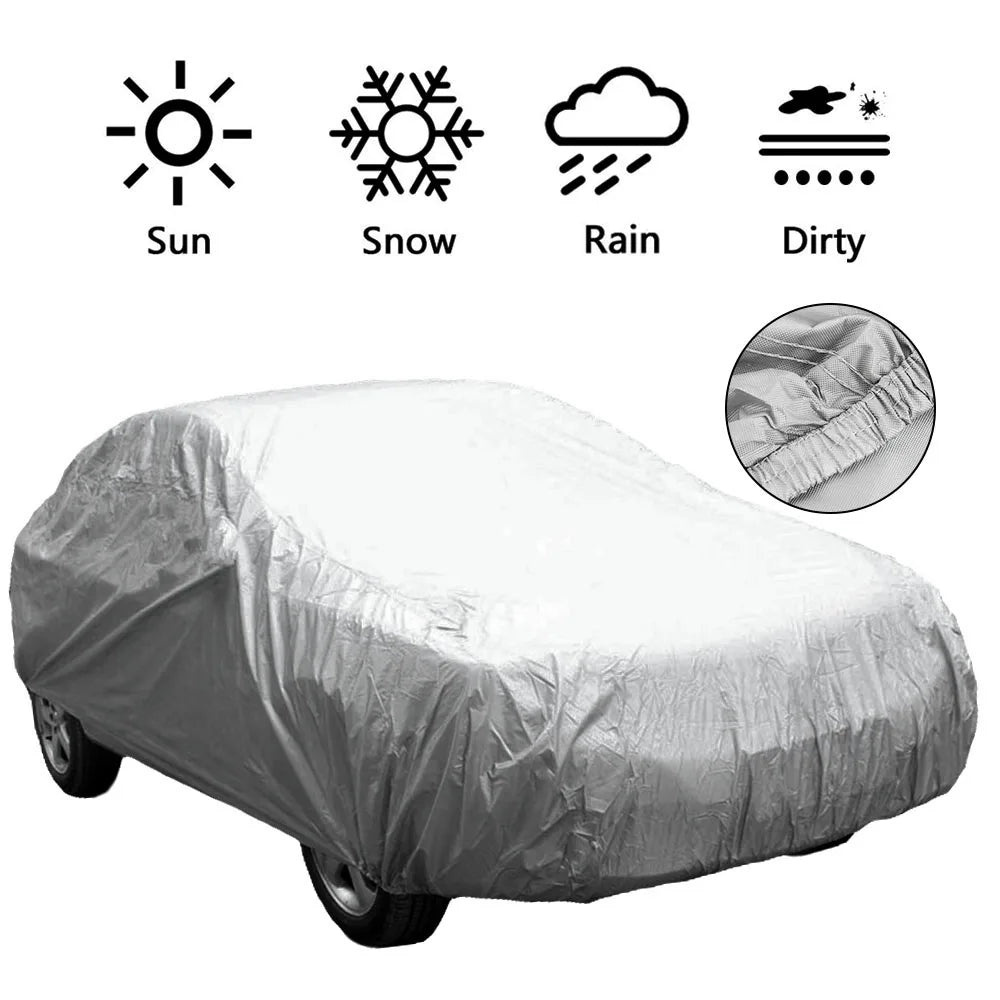 Waterproof Full Car Covers Sun Dust Rain Protection Universal SUV/Sedan Full Car Covers Rain Snow Auto Protective Cover