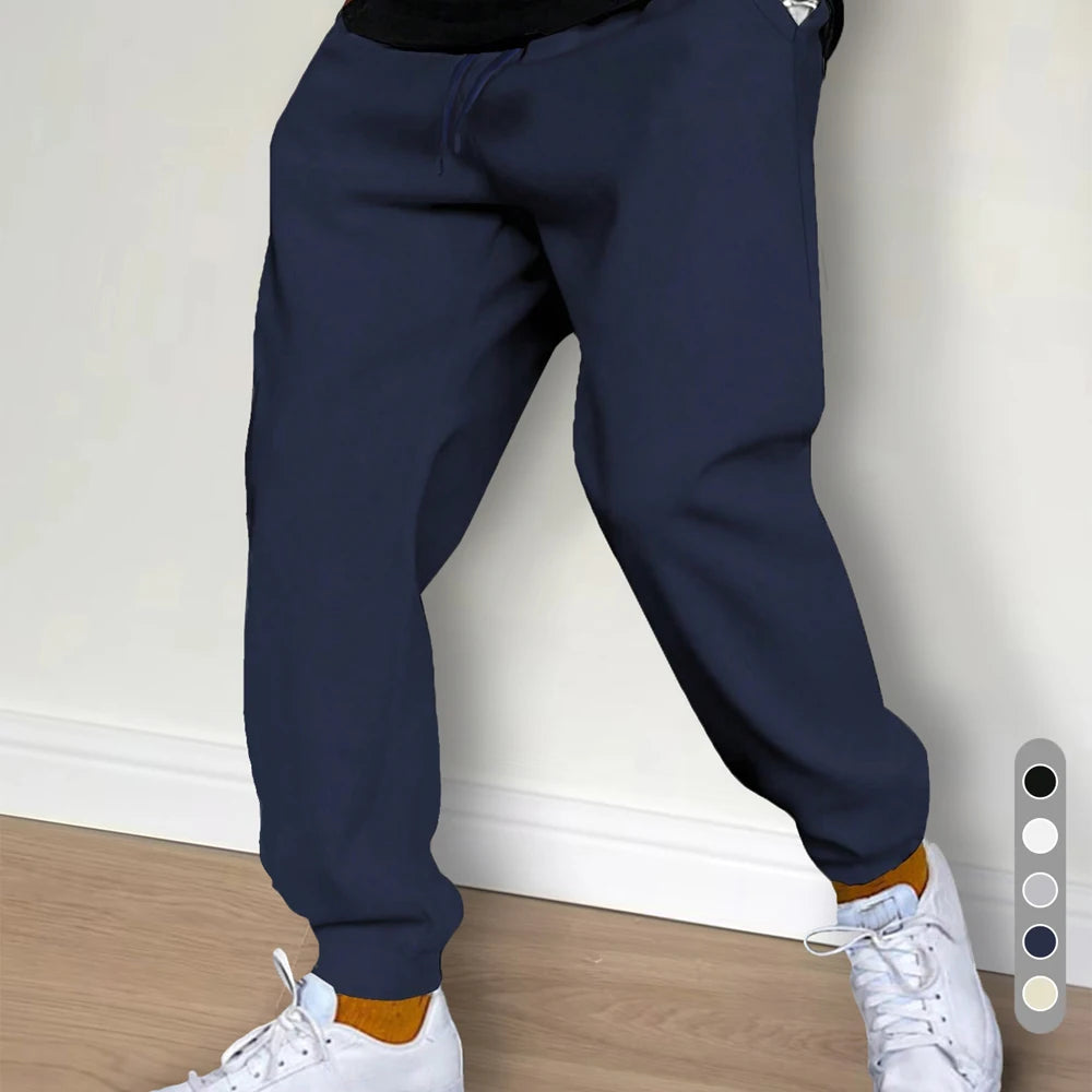 Men’s Fleece Jogger Sweatpants – Winter Gym Casual Pants